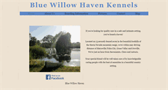 Desktop Screenshot of bluewillowhaven.com